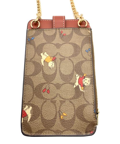 COACH（コーチ）COACH (コーチ) スマホショルダーバック ブラウンの古着・服飾アイテム
