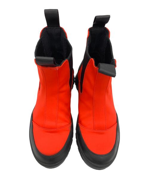 nagonstans（ナゴンスタンス）nagonstans (ナゴンスタンス) ショートブーツ レッド×ブラック サイズ:US：8の古着・服飾アイテム