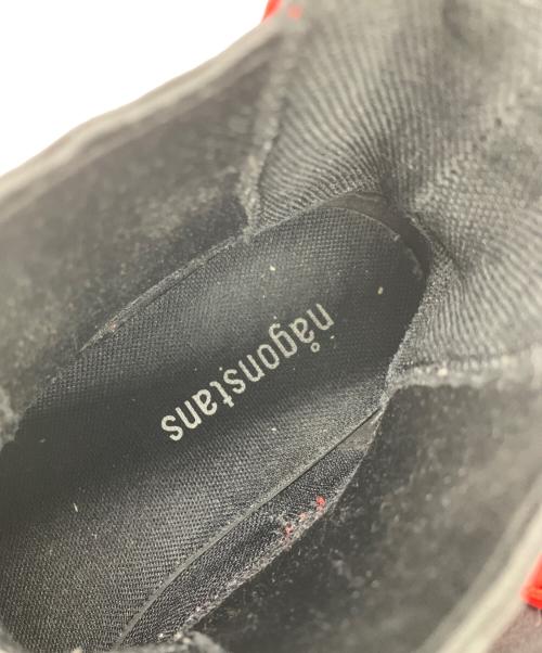 nagonstans（ナゴンスタンス）nagonstans (ナゴンスタンス) ショートブーツ レッド×ブラック サイズ:US：8の古着・服飾アイテム