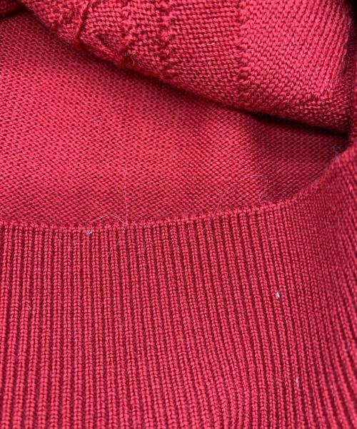 Burberry's（バーバリー）Burberry's (バーバリーズ) 薄手カーディガン レッド サイズ:Lの古着・服飾アイテム