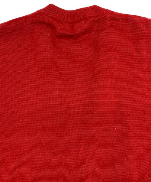 Burberry's（バーバリー）Burberry's (バーバリーズ) 薄手カーディガン レッド サイズ:Lの古着・服飾アイテム