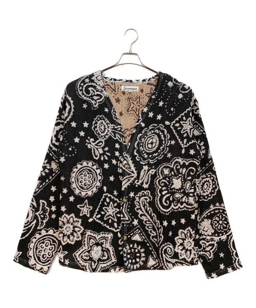 JEFFERSONS（ジェファーソンズ）JEFFERSONS (ジェファーソンズ) 厚手カーディガン ブラック サイズ:Sの古着・服飾アイテム