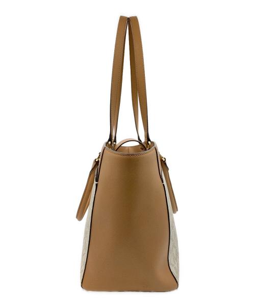 MICHAEL KORS（マイケル・コース）MICHAEL KORS (マイケル・コース) 2WAYバッグ ブラウン×ベージュの古着・服飾アイテム
