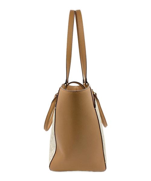 MICHAEL KORS（マイケル・コース）MICHAEL KORS (マイケル・コース) 2WAYバッグ ブラウン×ベージュの古着・服飾アイテム
