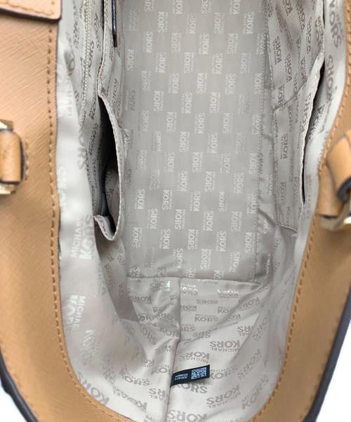 MICHAEL KORS（マイケル・コース）MICHAEL KORS (マイケル・コース) 2WAYバッグ ブラウン×ベージュの古着・服飾アイテム