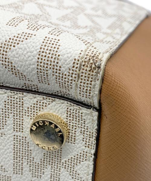 MICHAEL KORS（マイケル・コース）MICHAEL KORS (マイケル・コース) 2WAYバッグ ブラウン×ベージュの古着・服飾アイテム