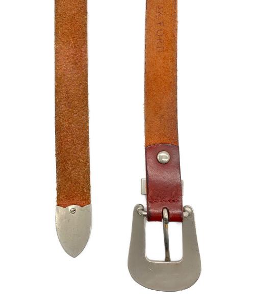 BED J.W. FORD（ベッドフォード）BED J.W. FORD (ベッドフォード) ベルト レッドの古着・服飾アイテム