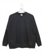 Snow peakスノーピーク）の古着「RECYCLED COTTON SWEAT CREWNECK」｜ブラック