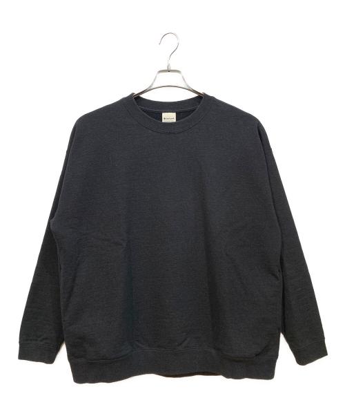 Snow peak（スノーピーク）snow peak (スノーピーク) RECYCLED COTTON SWEAT CREWNECK ブラック サイズ:Lの古着・服飾アイテム