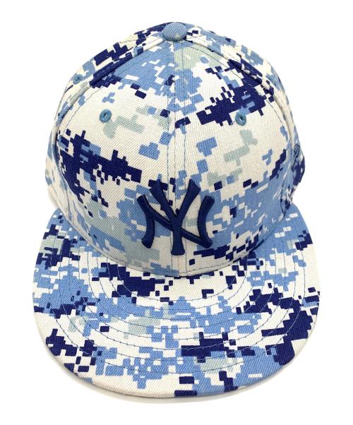 New Era（ニューエラ）New Era (ニューエラ) キャップ ブルー×ホワイト サイズ:7 3/4の古着・服飾アイテム