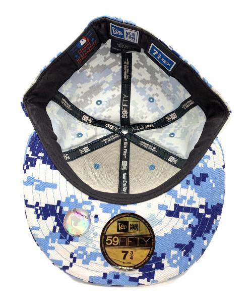 New Era（ニューエラ）New Era (ニューエラ) キャップ ブルー×ホワイト サイズ:7 3/4の古着・服飾アイテム