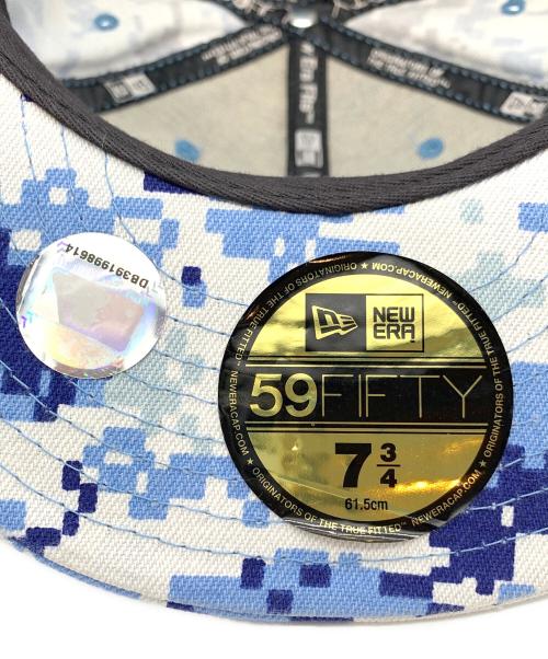 New Era（ニューエラ）New Era (ニューエラ) キャップ ブルー×ホワイト サイズ:7 3/4の古着・服飾アイテム