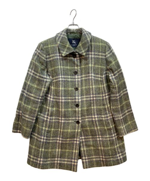 BURBERRY（バーバリー）BURBERRY (バーバリー) ウールコート グリーン サイズ:15ABR(46)の古着・服飾アイテム