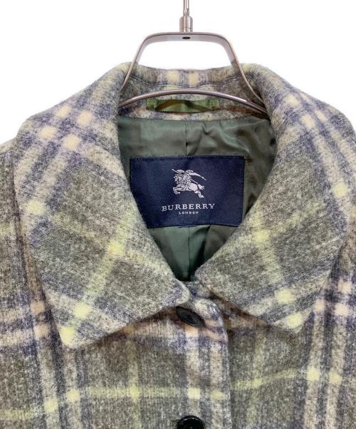 BURBERRY（バーバリー）BURBERRY (バーバリー) ウールコート グリーン サイズ:15ABR(46)の古着・服飾アイテム