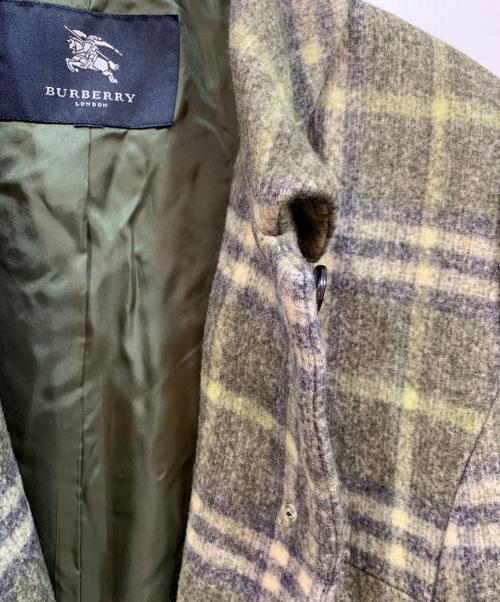 BURBERRY（バーバリー）BURBERRY (バーバリー) ウールコート グリーン サイズ:15ABR(46)の古着・服飾アイテム