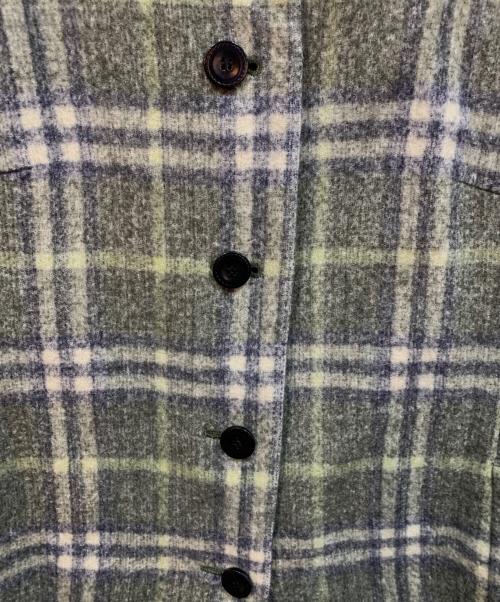 BURBERRY（バーバリー）BURBERRY (バーバリー) ウールコート グリーン サイズ:15ABR(46)の古着・服飾アイテム