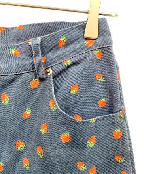 POPPY（ポピー）POPPY (ポピー) ワイドデニムパンツ ネイビー サイズ:Mの古着・服飾アイテム