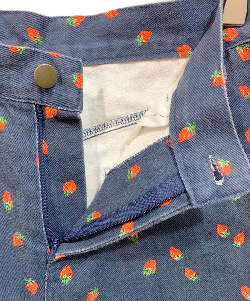 POPPY（ポピー）POPPY (ポピー) ワイドデニムパンツ ネイビー サイズ:Mの古着・服飾アイテム