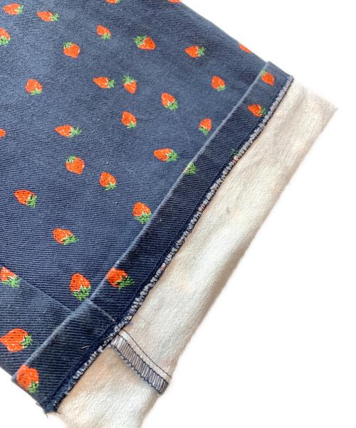 POPPY（ポピー）POPPY (ポピー) ワイドデニムパンツ ネイビー サイズ:Mの古着・服飾アイテム