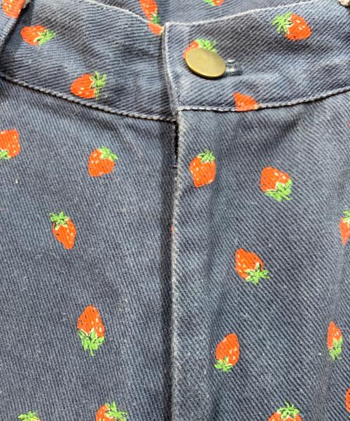 POPPY（ポピー）POPPY (ポピー) ワイドデニムパンツ ネイビー サイズ:Mの古着・服飾アイテム