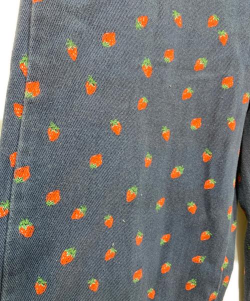 POPPY（ポピー）POPPY (ポピー) ワイドデニムパンツ ネイビー サイズ:Mの古着・服飾アイテム