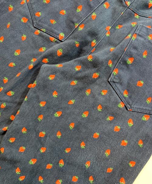 POPPY（ポピー）POPPY (ポピー) ワイドデニムパンツ ネイビー サイズ:Mの古着・服飾アイテム