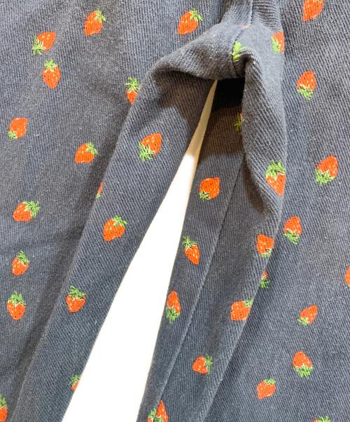 POPPY（ポピー）POPPY (ポピー) ワイドデニムパンツ ネイビー サイズ:Mの古着・服飾アイテム