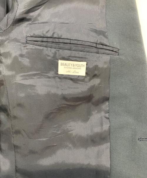 BEAUTY&YOUTH UNITED ARROWS（ビューティーアンドユースユナイテッドアローズ）BEAUTY&YOUTH UNITED ARROWS (ビューティーアンドユースユナイテッドアローズ) スパイバー 2B ジャケット ブラック サイズ:Lの古着・服飾アイテム