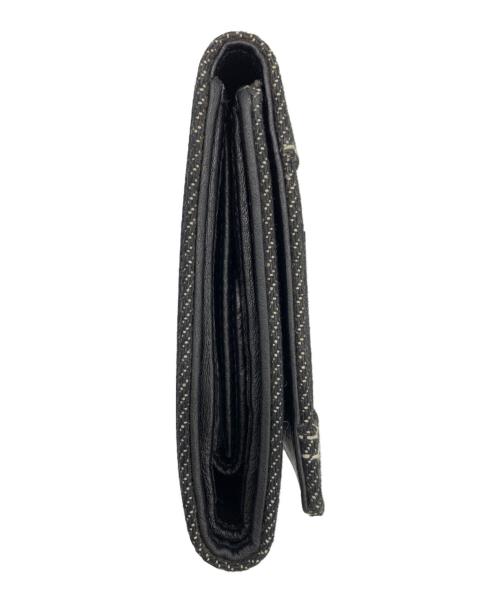 Christian Dior（クリスチャン ディオール）Christian Dior (クリスチャン ディオール) デニム3つ折り財布 ブラックの古着・服飾アイテム