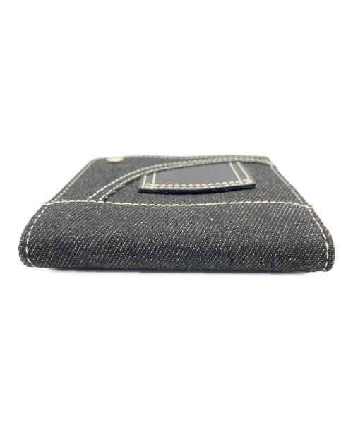 Christian Dior（クリスチャン ディオール）Christian Dior (クリスチャン ディオール) デニム3つ折り財布 ブラックの古着・服飾アイテム