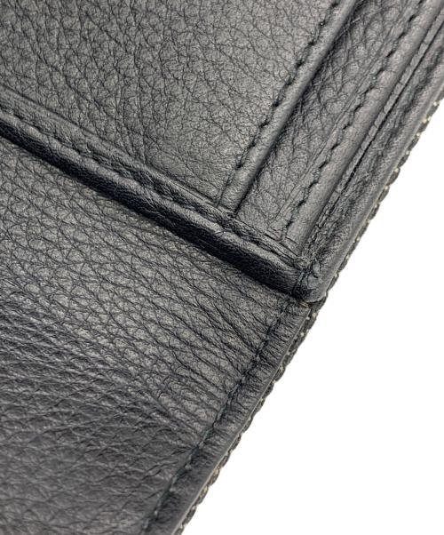 Christian Dior（クリスチャン ディオール）Christian Dior (クリスチャン ディオール) デニム3つ折り財布 ブラックの古着・服飾アイテム