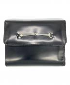 GUCCIグッチ）の古着「3つ折り財布」｜ブラック