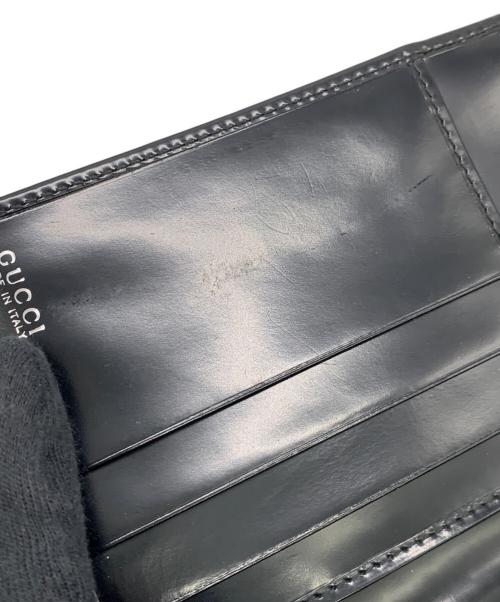 GUCCI（グッチ）GUCCI (グッチ) 3つ折り財布 ブラックの古着・服飾アイテム