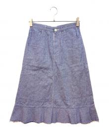 tricot COMME des GARCONS（トリココムデギャルソン）の古着「スカート」｜ブルー