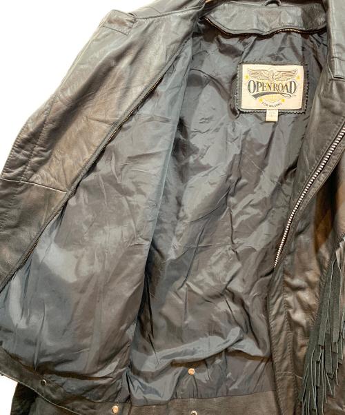 OPEN ROAD COLLECTION（オープンロード コレクション）OPEN ROAD COLLECTION (オープンロード コレクション) レザージャケット ブラック サイズ:Lの古着・服飾アイテム