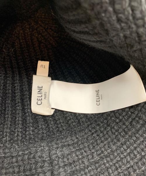 CELINE（セリーヌ）CELINE (セリーヌ) トリオンフ クロシェ バケットハット ブラック サイズ:TUの古着・服飾アイテム