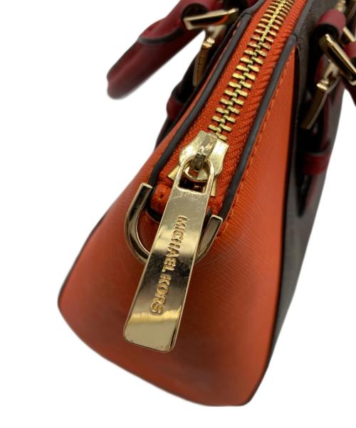 MICHAEL KORS（マイケル・コース）MICHAEL KORS (マイケル・コース) 2WAYバッグ オレンジ×ブラウンの古着・服飾アイテム
