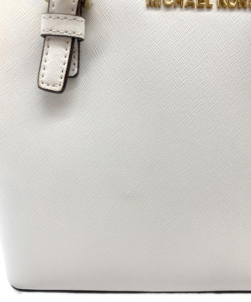MICHAEL KORS（マイケル・コース）MICHAEL KORS (マイケル・コース) 2WAYバッグ ホワイトの古着・服飾アイテム