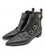 LOUIS VUITTONルイ ヴィトン）の古着「サイドジップブーツ」｜ブラック