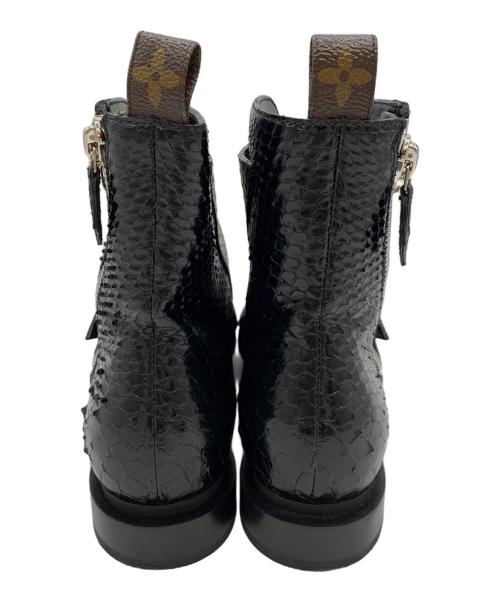 LOUIS VUITTON（ルイ ヴィトン）LOUIS VUITTON (ルイ ヴィトン) サイドジップブーツ ブラック サイズ:38 1/2の古着・服飾アイテム