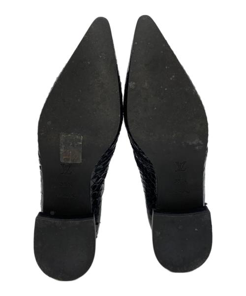 LOUIS VUITTON（ルイ ヴィトン）LOUIS VUITTON (ルイ ヴィトン) サイドジップブーツ ブラック サイズ:38 1/2の古着・服飾アイテム