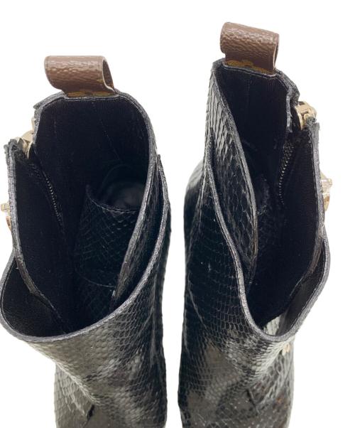 LOUIS VUITTON（ルイ ヴィトン）LOUIS VUITTON (ルイ ヴィトン) サイドジップブーツ ブラック サイズ:38 1/2の古着・服飾アイテム