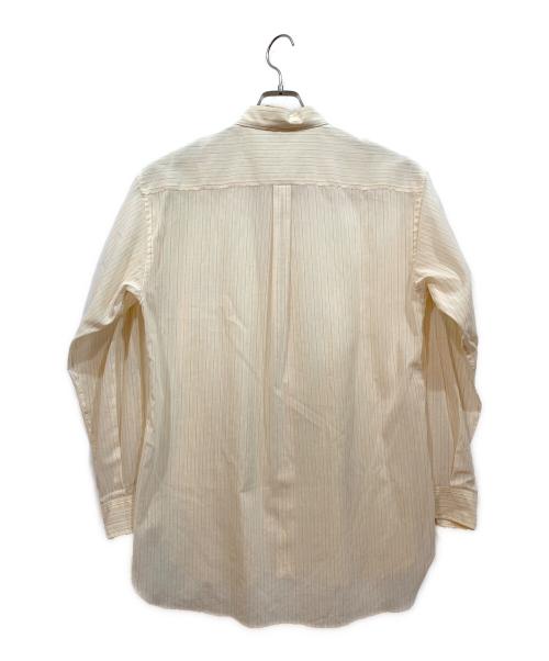 AURALEE（オーラリー）AURALEE (オーラリー) HARD TWIST FINX ORGANDY STRIPE SHIRT ベージュ サイズ:3の古着・服飾アイテム