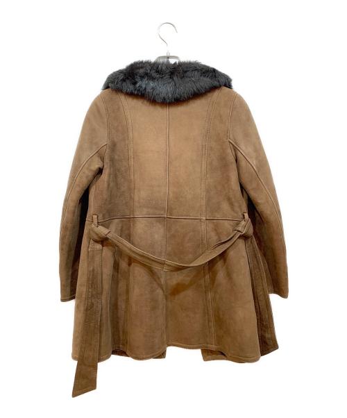 不明（フメイ）不明 (フメイ) ムートンコート ブラウン サイズ:38の古着・服飾アイテム