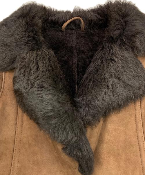 不明（フメイ）不明 (フメイ) ムートンコート ブラウン サイズ:38の古着・服飾アイテム
