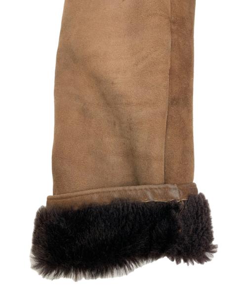 不明（フメイ）不明 (フメイ) ムートンコート ブラウン サイズ:38の古着・服飾アイテム