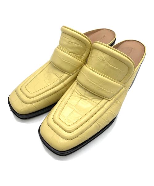 BOTTEGA VENETA（ボッテガベネタ）BOTTEGA VENETA (ボッテガベネタ) ミュール ベージュ×ブラック サイズ:36の古着・服飾アイテム