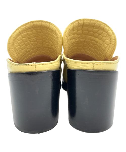 BOTTEGA VENETA（ボッテガベネタ）BOTTEGA VENETA (ボッテガベネタ) ミュール ベージュ×ブラック サイズ:36の古着・服飾アイテム