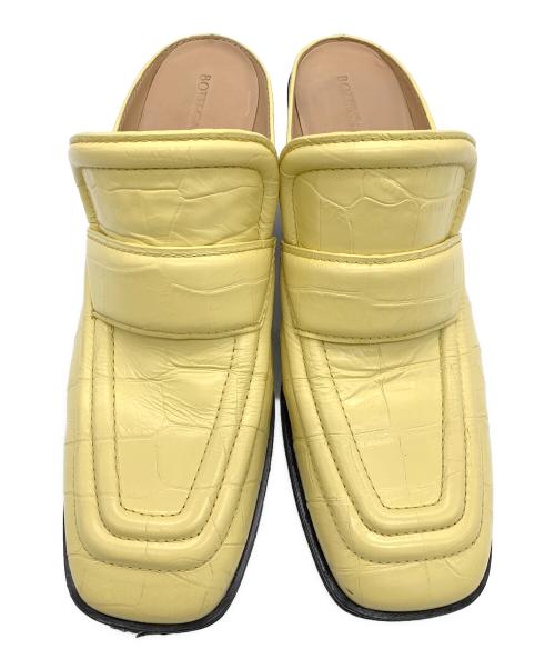 BOTTEGA VENETA（ボッテガベネタ）BOTTEGA VENETA (ボッテガベネタ) ミュール ベージュ×ブラック サイズ:36の古着・服飾アイテム