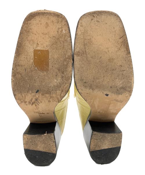 BOTTEGA VENETA（ボッテガベネタ）BOTTEGA VENETA (ボッテガベネタ) ミュール ベージュ×ブラック サイズ:36の古着・服飾アイテム